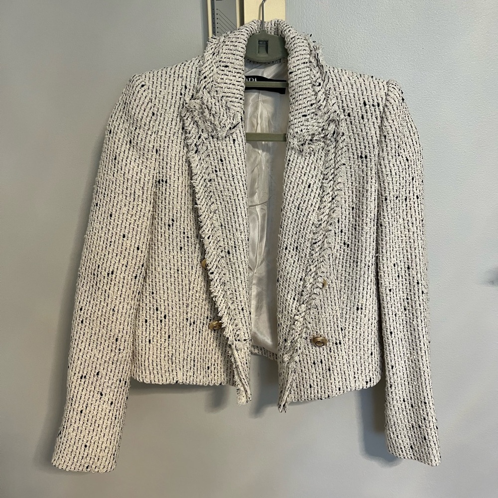 Zara Elegant Tweed Women's Jacket